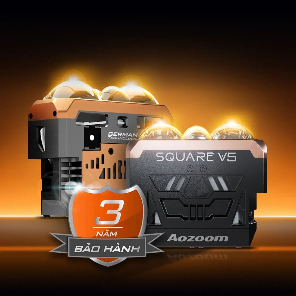 Bi LED Aozoom Square V5 – Đèn Bi Pha Ô Tô