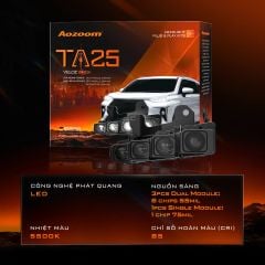 Bộ 4 Bi LED Aozoom TA25 Cho Toyota Veloz 2023+