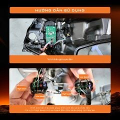 Bộ 4 Bi LED Aozoom TA25 Cho Toyota Veloz 2023+