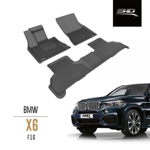 Thảm KAGU cho BMW X6 F16 thế hệ trước, bộ 3 tấm phủ 2 hàng ghế