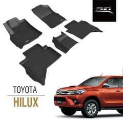 Thảm Lót Sàn Ô Tô Toyota Hilux 2016+ Cabin Kép 3D MAXpider KAGU