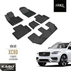 Thảm Lót Sàn Ô Tô Volvo XC90 7 Chỗ 3D MAXpider KAGU