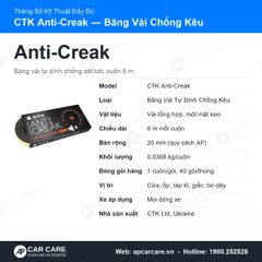Băng Chống Kêu Cót Két Ô Tô CTK Anti-Creak Cuộn 6m