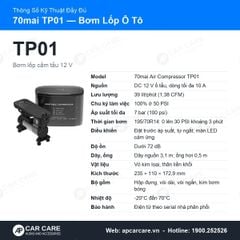Bơm Lốp Ô Tô 70mai TP01