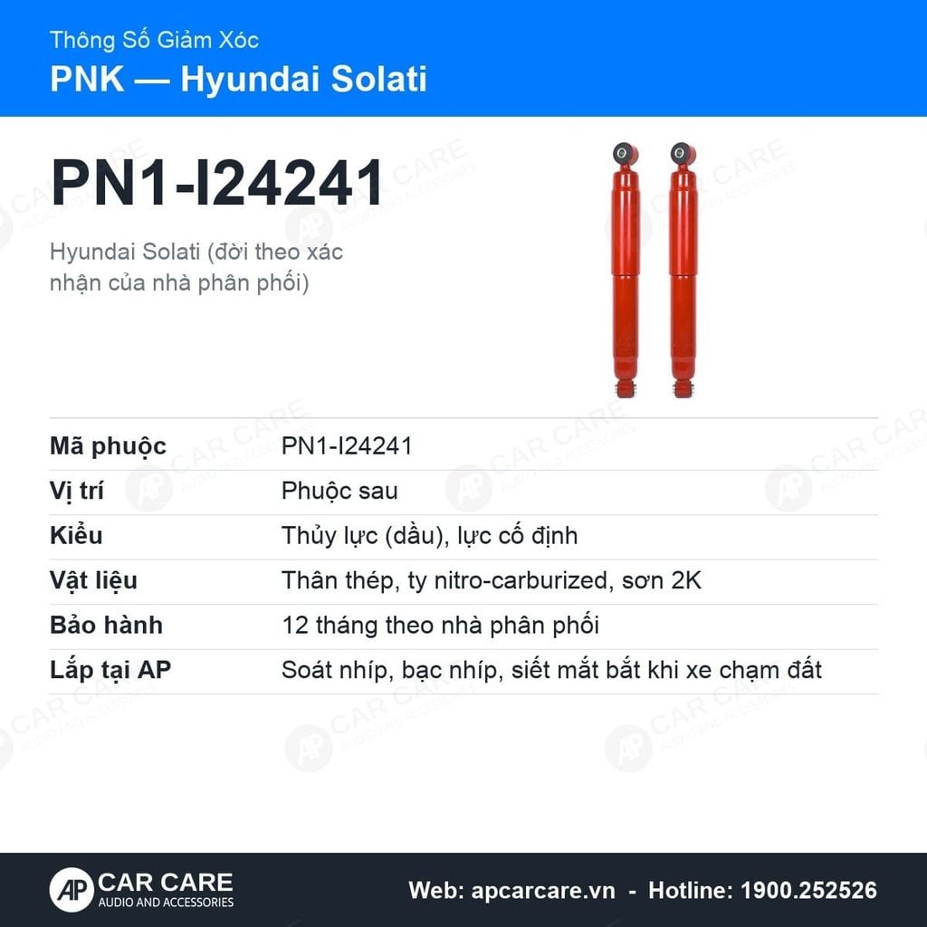 Giảm Xóc Sau Ô Tô Hyundai Solati PNK