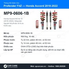 Giảm Xóc Ô Tô Honda Accord 2018-2022 Profender FitZ
