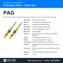 Giảm Xóc Ô Tô Chevrolet Trailblazer Profender PAG 4 Chế Độ