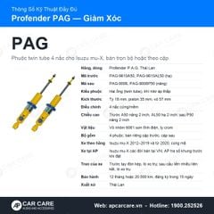 Giảm Xóc Ô Tô Profender Isuzu mu-X PAG 4 Chế Độ