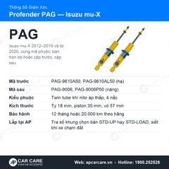 Giảm Xóc Ô Tô Profender Isuzu mu-X PAG 4 Chế Độ