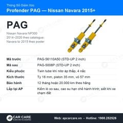 Giảm Xóc Ô Tô Nissan Navara 2015+ Profender PAG 4 Chế Độ
