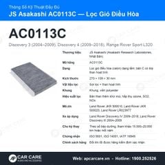 Lọc Gió Điều Hòa Land Rover Discovery 3, 4 JS Asakashi AC0113C