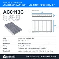Lọc Gió Điều Hòa Land Rover Discovery 3, 4 JS Asakashi AC0113C