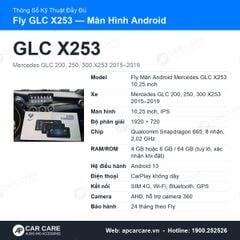 Màn Hình Android Mercedes GLC 300 2015-2019 Fly 10.25 Inch