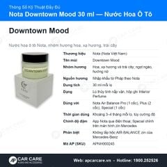 Nước Hoa Ô Tô Nota Air Balance Downtown Mood 30ml Hương Hoa Xạ Hương
