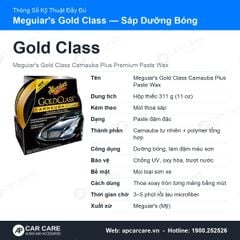 Wax dưỡng bóng sơn xe Meguiar's Gold Class