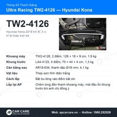 Thanh Giằng Ô Tô Ultra Racing - Hyundai Kona (2018-2024+)