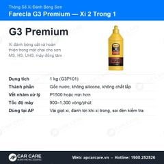 Xi Đánh Bóng Sơn Ô Tô Farecla G3 Premium 2 Trong 1 1kg