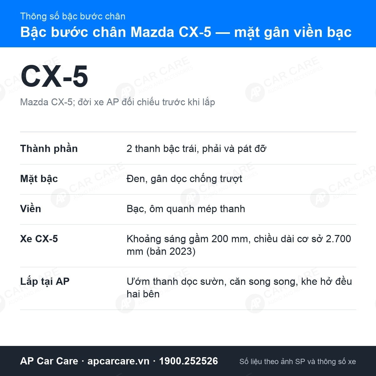 Bậc Bước Chân Mazda CX-5