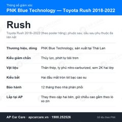 Giảm Xóc Sau Ô Tô Toyota Rush 2018-2022 PNK Blue Technology