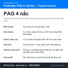 Giảm Xóc Ô Tô Toyota Innova 2007+ Profender PAG 4 Chế Độ