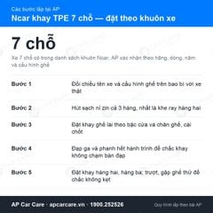Thảm Lót Sàn Ô Tô 7 Chỗ Ncar TPE Đặt Theo Khuôn Xe