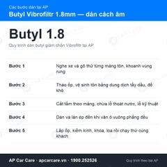 Thùng Cách Âm Ô Tô Vibrofiltr Butyl 1.8mm