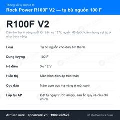 Tụ Điện Ô Tô Rock Power R100F V2 100F
