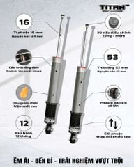 Giảm xóc ô tô titan V2 dành cho Vinfast VF6-VF7
