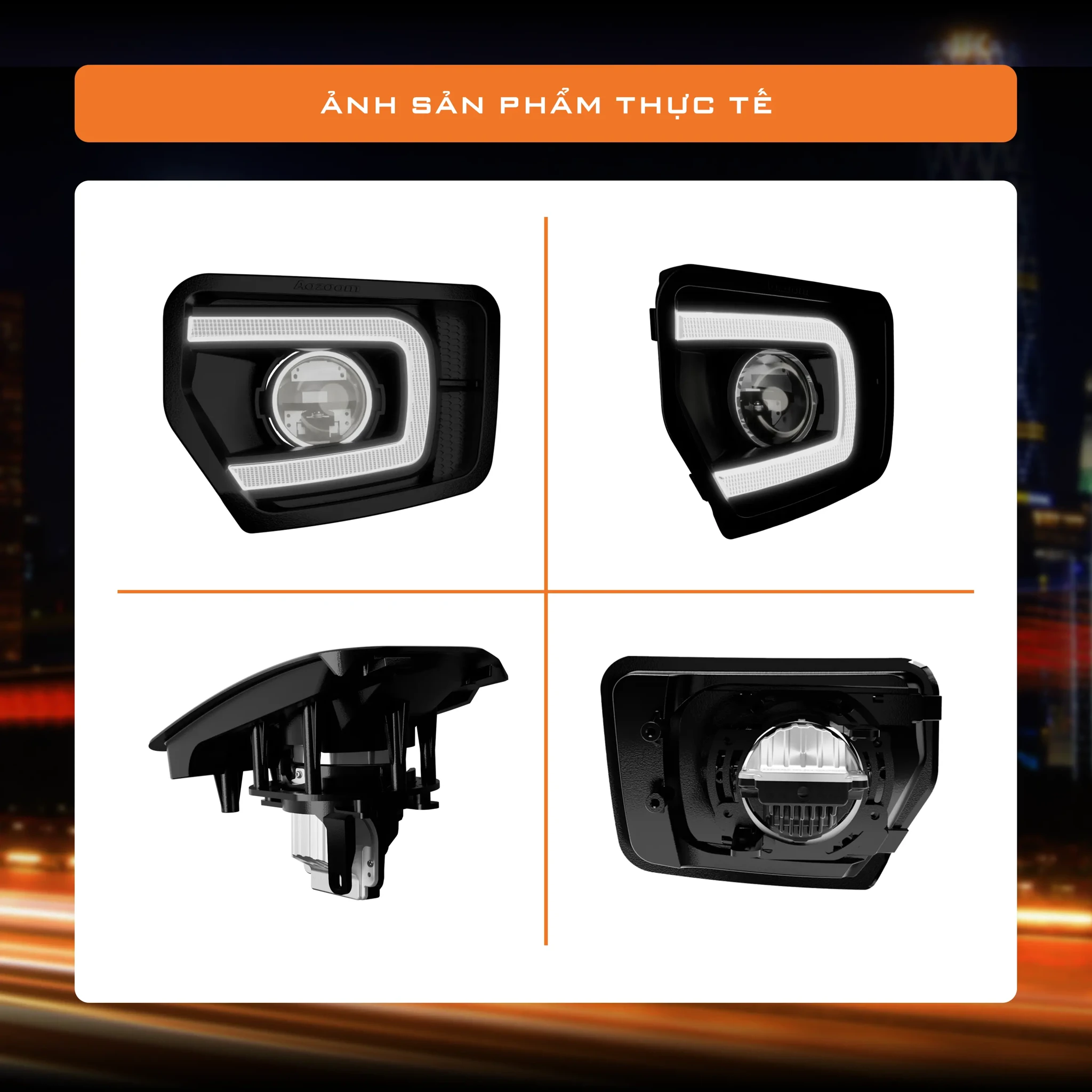 Bộ Đèn Gầm VinFast VF 3 Aozoom VA25 Plus 50W - ảnh chính hãng 9