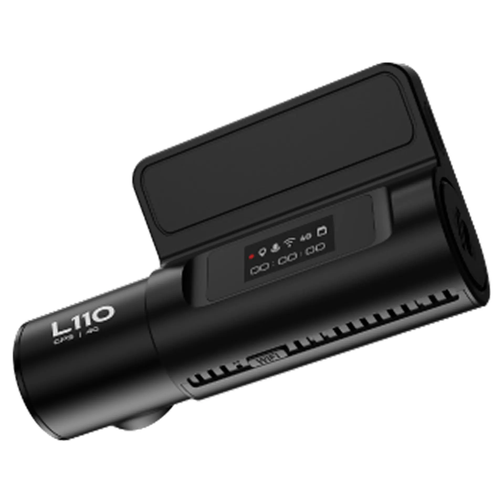 Màn hình trạng thái Vietmap L110 hiển thị GPS, WiFi, 4G và bộ nhớ khi ghi hình