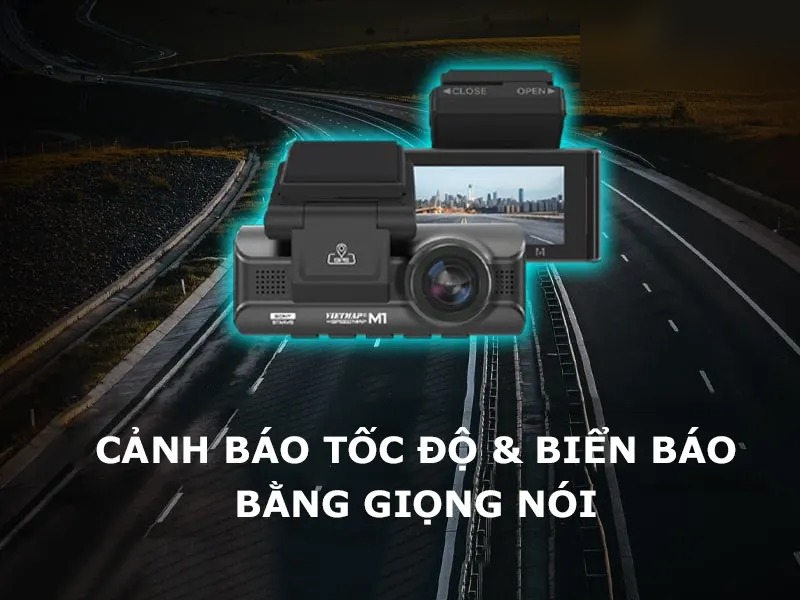 Vietmap SpeedMap M1 cảnh báo tốc độ và biển báo bằng giọng nói