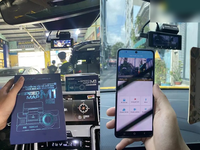 Kết nối WiFi xem lại video Vietmap SpeedMap M1 qua app Vietmap REC trên điện thoại