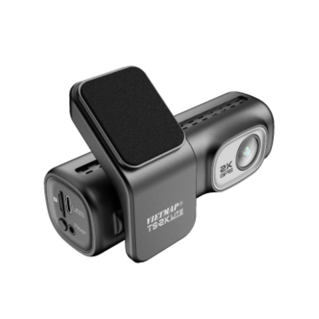 Thiết kế nhỏ gọn camera hành trình Vietmap TS-2K Lite nhìn từ góc nghiêng