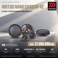 Loa Cánh Ô Tô Morel Virtus Nano Carbon 42 2 Way 4 Inch Siêu Mỏng