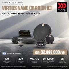 Loa Cánh Ô Tô Morel Virtus Nano Carbon 63 3 Way 6.5 Inch Siêu Mỏng