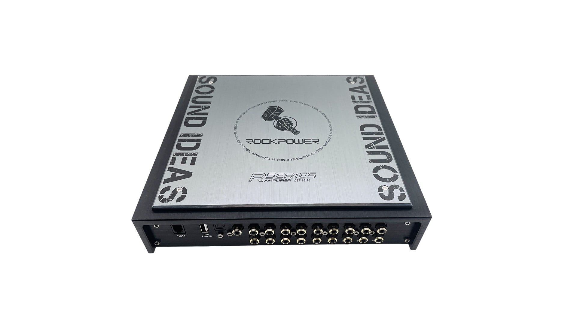 Amply Tích Hợp DSP Ô Tô Rock Power R16.16 16 Kênh 12x80W + 4x150W