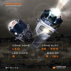 Bi LED Aozoom Wolf Light – Chân Xoáy
