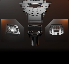 Bi LED Aozoom Wolf Light 55W – Chân Xoáy