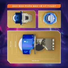 Bi LED Aozoom X LED Pro – Đèn Bi Pha Ô Tô
