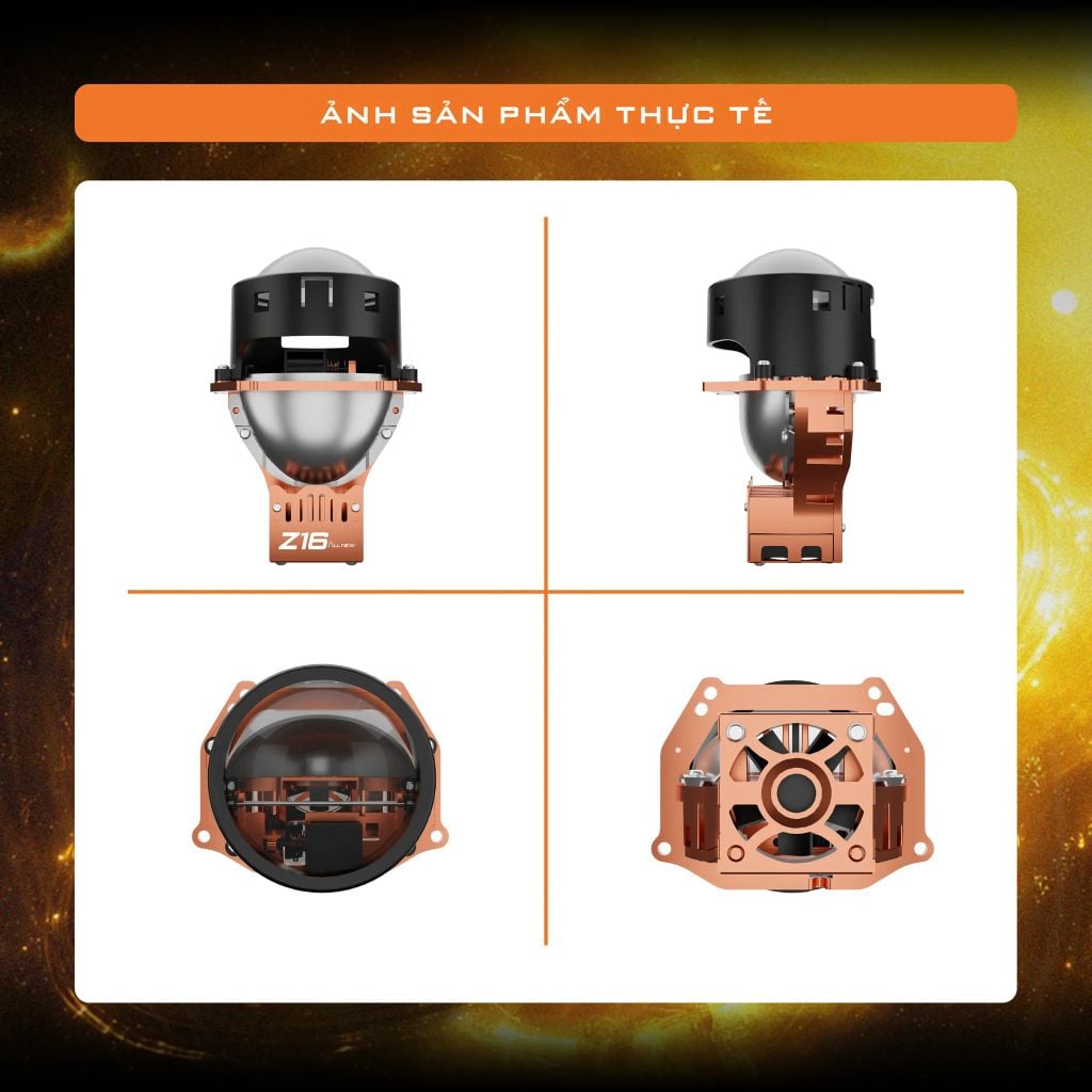 Bi LED Aozoom Z16 All New 64W – Projector Ô Tô