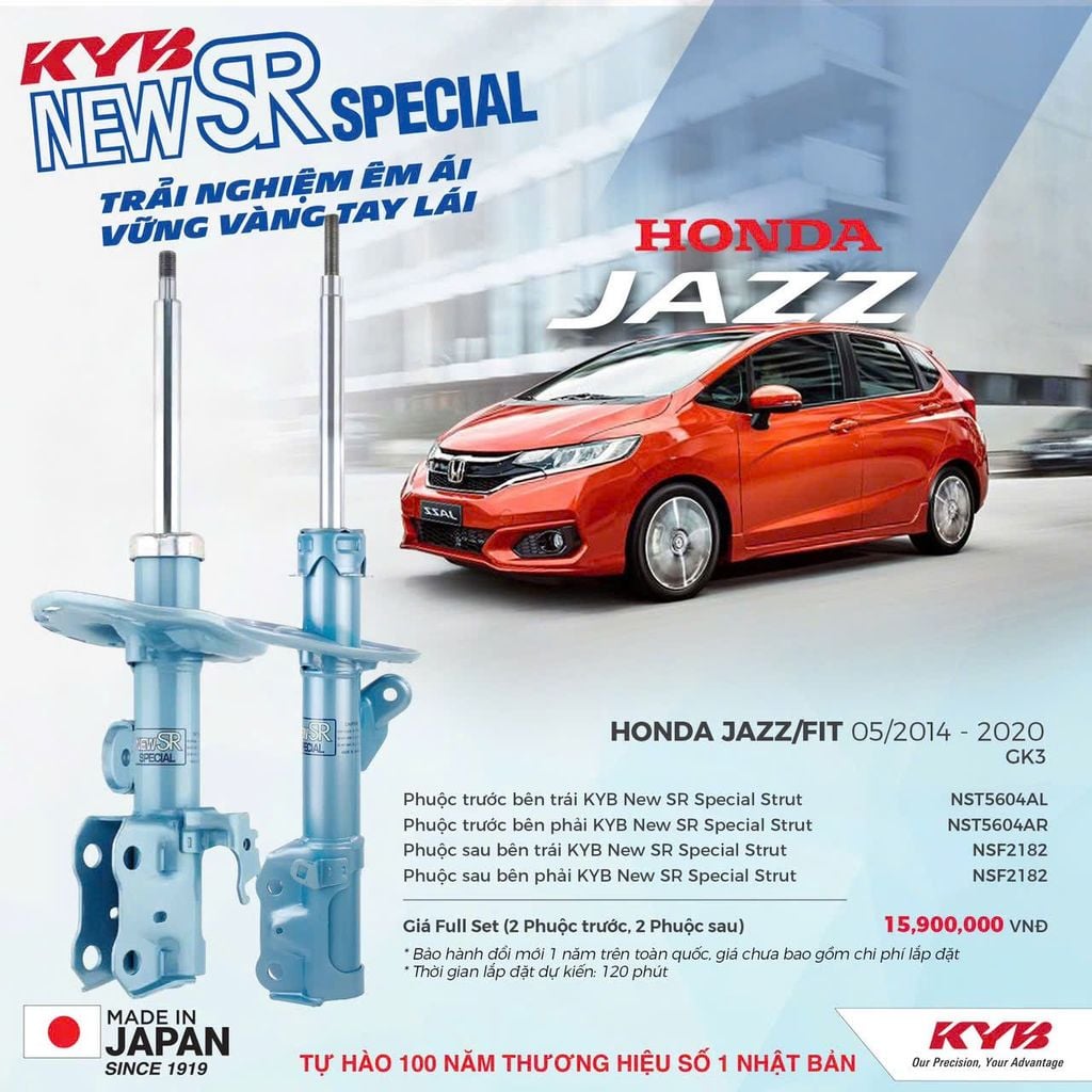 Giảm xóc ô tô KYB - HONDA