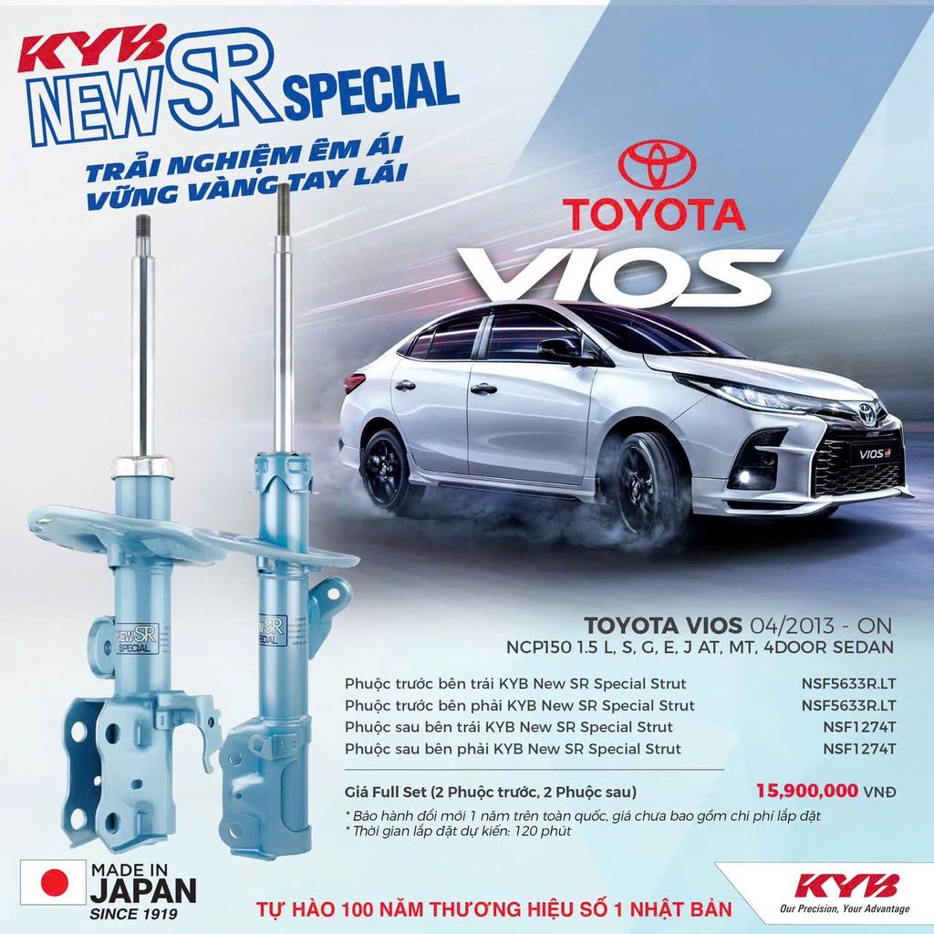 Giảm xóc ô tô KYB - TOYOTA