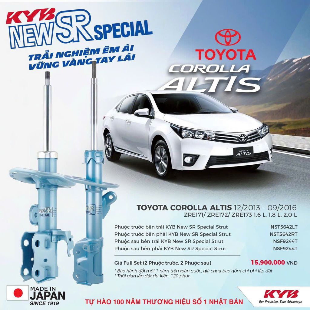 Giảm xóc ô tô KYB - TOYOTA