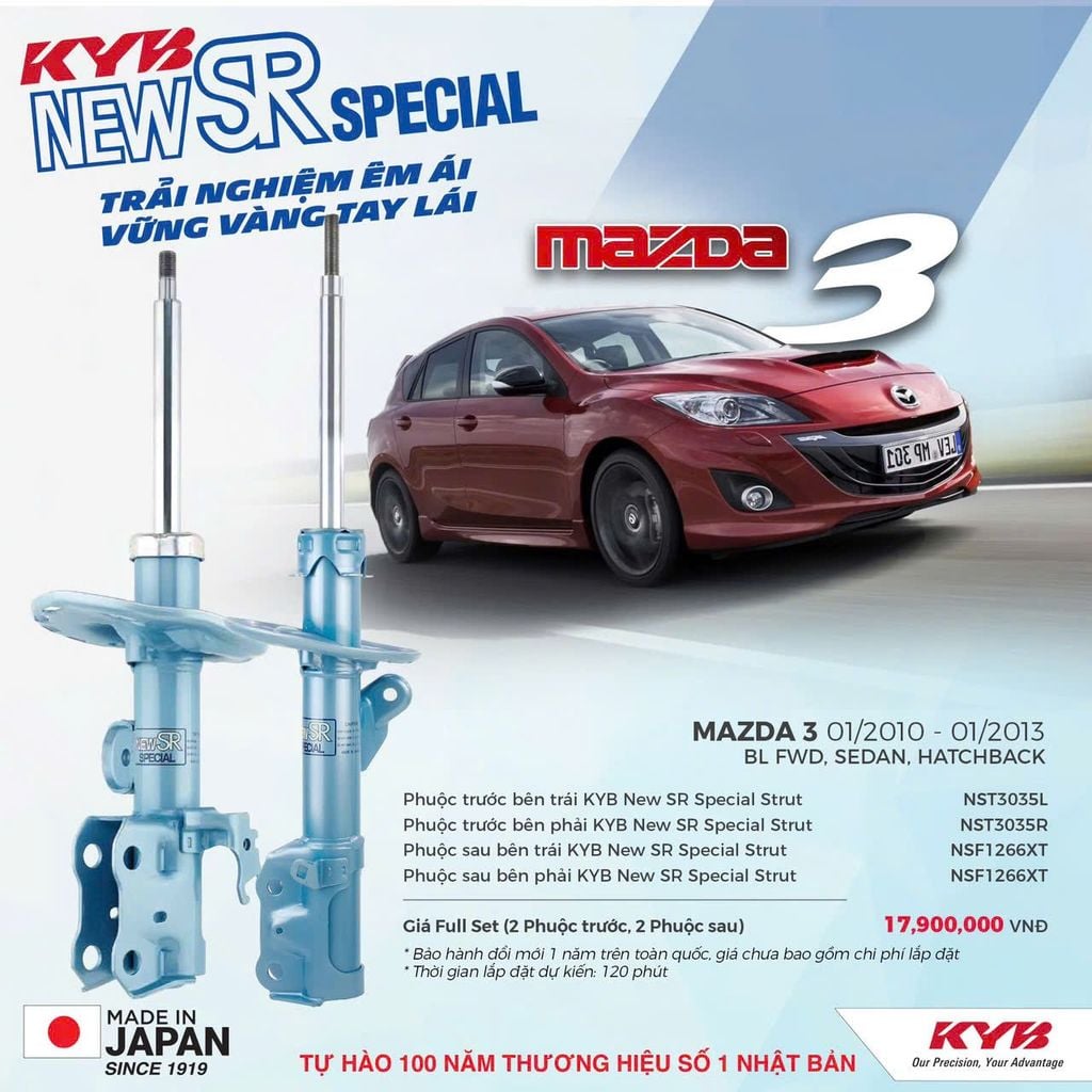 Giảm xóc ô tô KYB - MAZDA