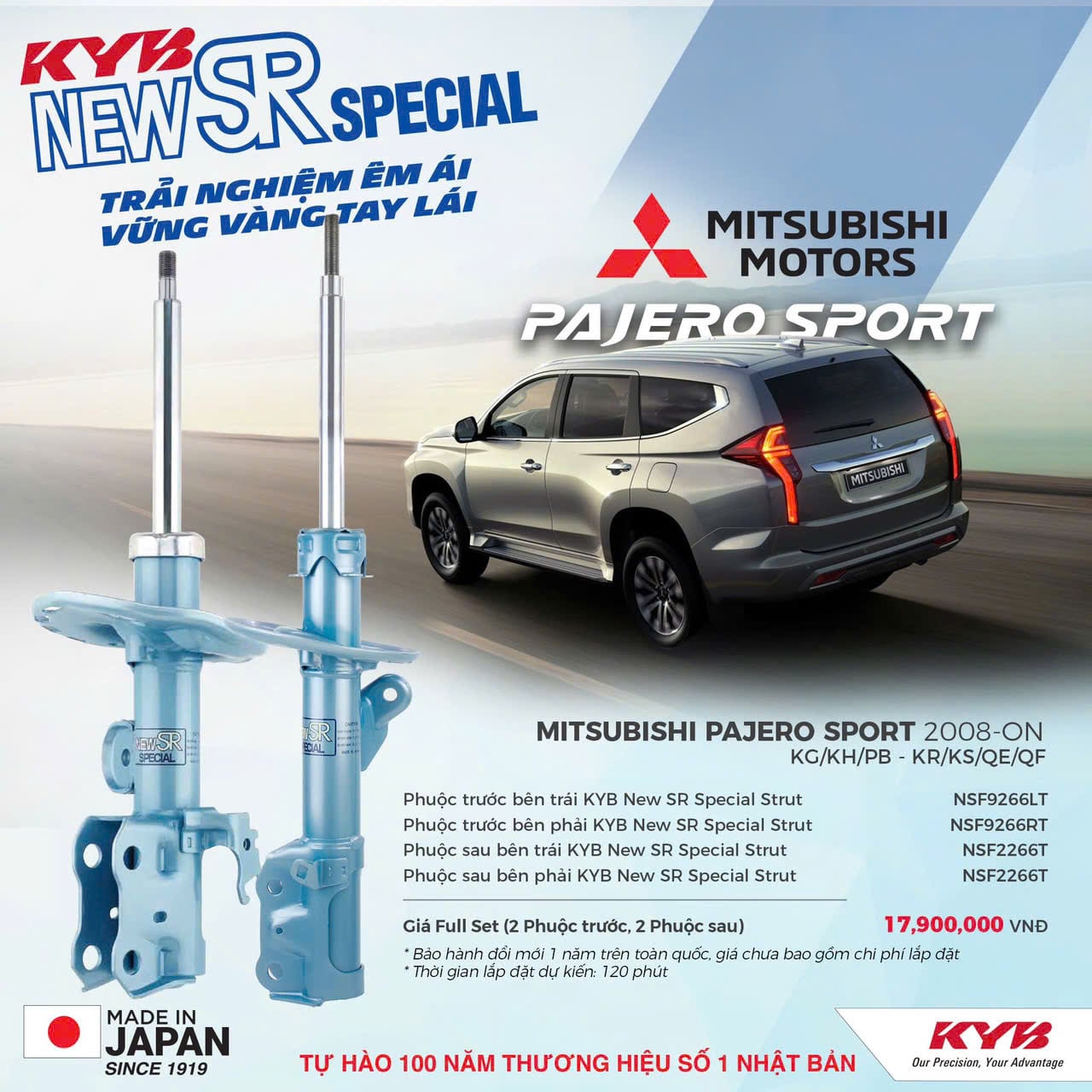 Giảm xóc ô tô KYB - MITSUBISHI