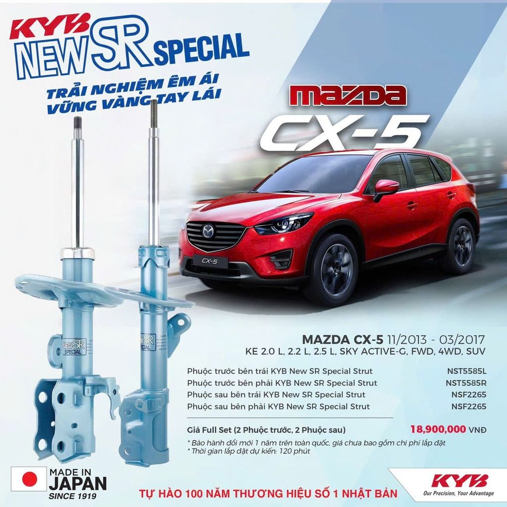 Giảm xóc ô tô KYB - MAZDA