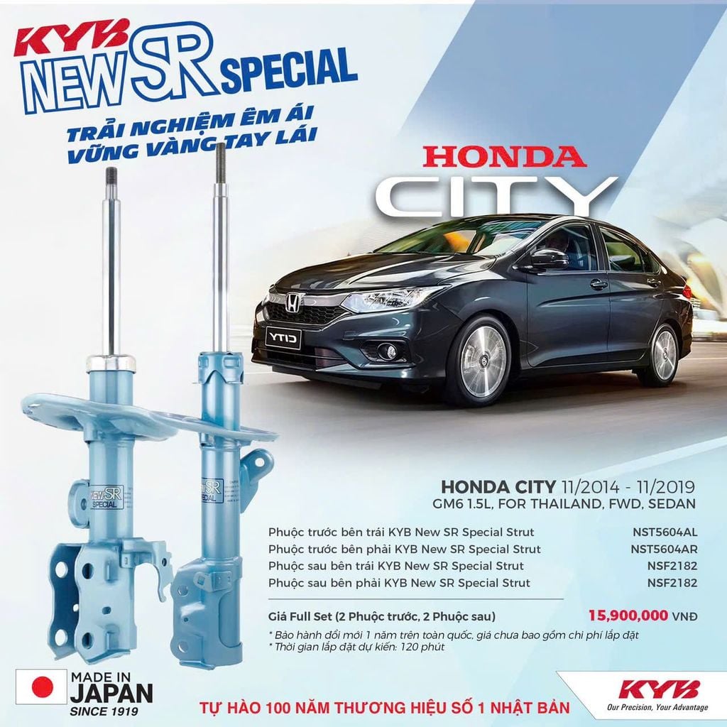 Giảm xóc ô tô KYB - HONDA