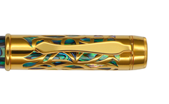 Blutinum - Rollerball Pen - New Zealand Abalone - Gold Plated