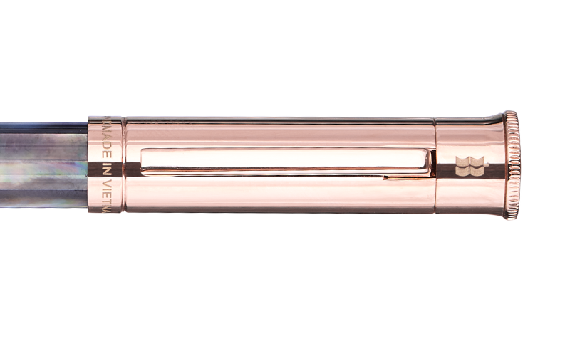 Gemprise - Fountain Pen - Tahiti Black Pearl - Rose Gold Plated