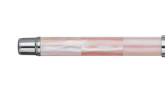 Gemprise - Fountain Pen - Mississippi Pink Pearl - White Gold Plated